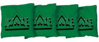 Skip's Garage Delta State DSU Statesmen Green Cornhole Bags
