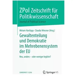 Gewaltenteilung und Demokratie im Mehrebenensystem der EU, Fachbücher