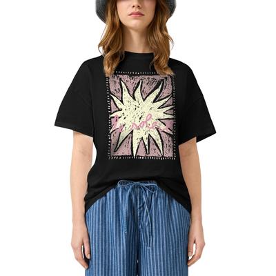 Kurzarmshirt QS, Damen, Gr. XXL, schwarz, Single Jersey, Obermaterial: 100% Baumwolle, bedruckt, normal hüftbedeckend, Rundhals, abgesteppte Kante, Shirts, Sommershirt mit Druck