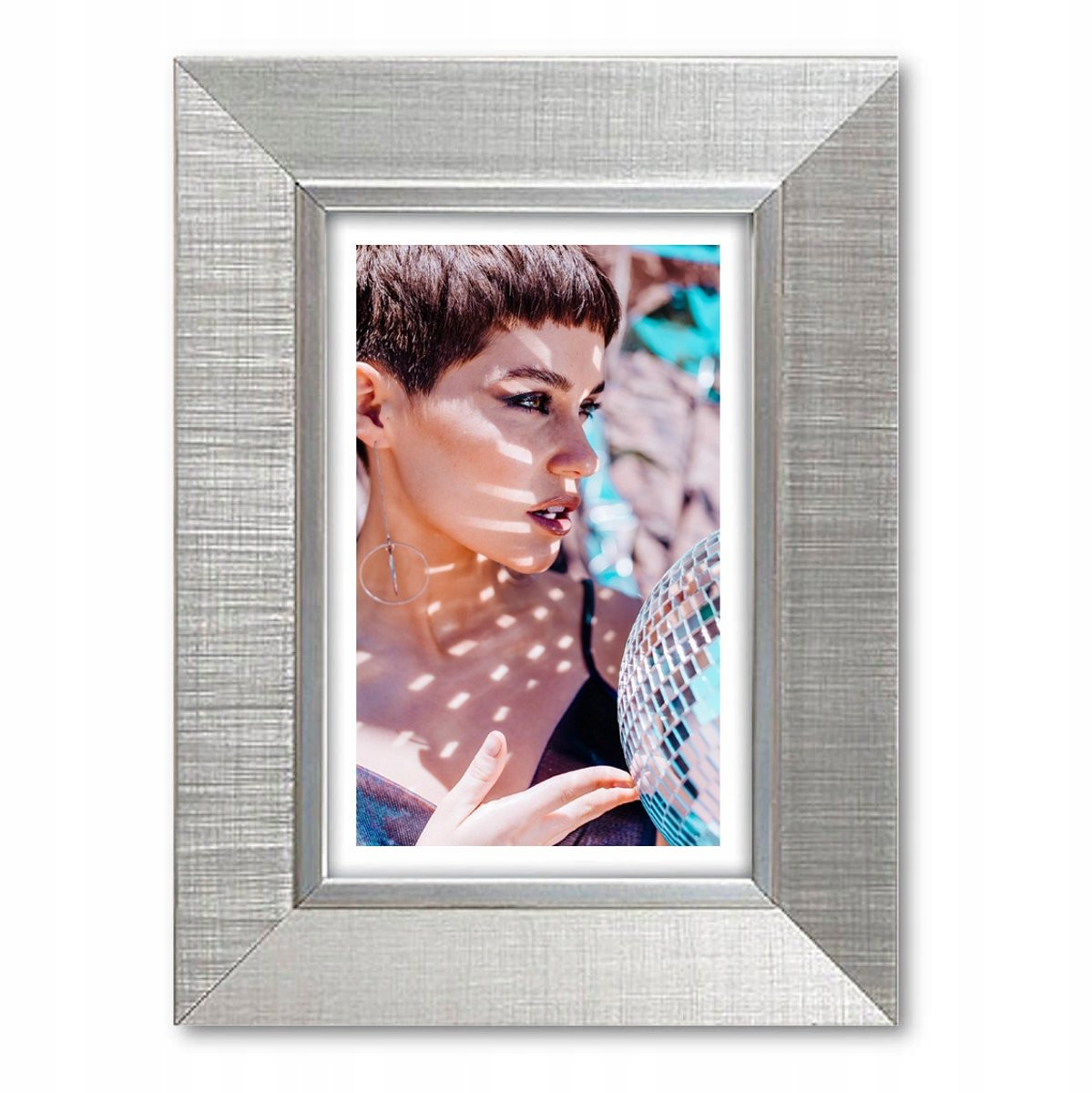 Decoratieve Zilveren Fotolijst A6 10x15 cm