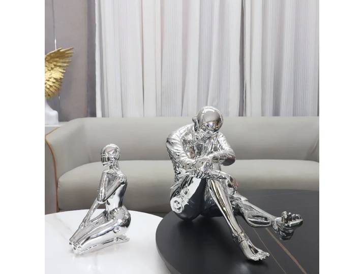 FigAuckland Miniature Nordic Aesthetic, Accessoires de bureau de luxe, Ornements amusants, Sculptures de bureau, Décoration d'intérieur créative et moderne