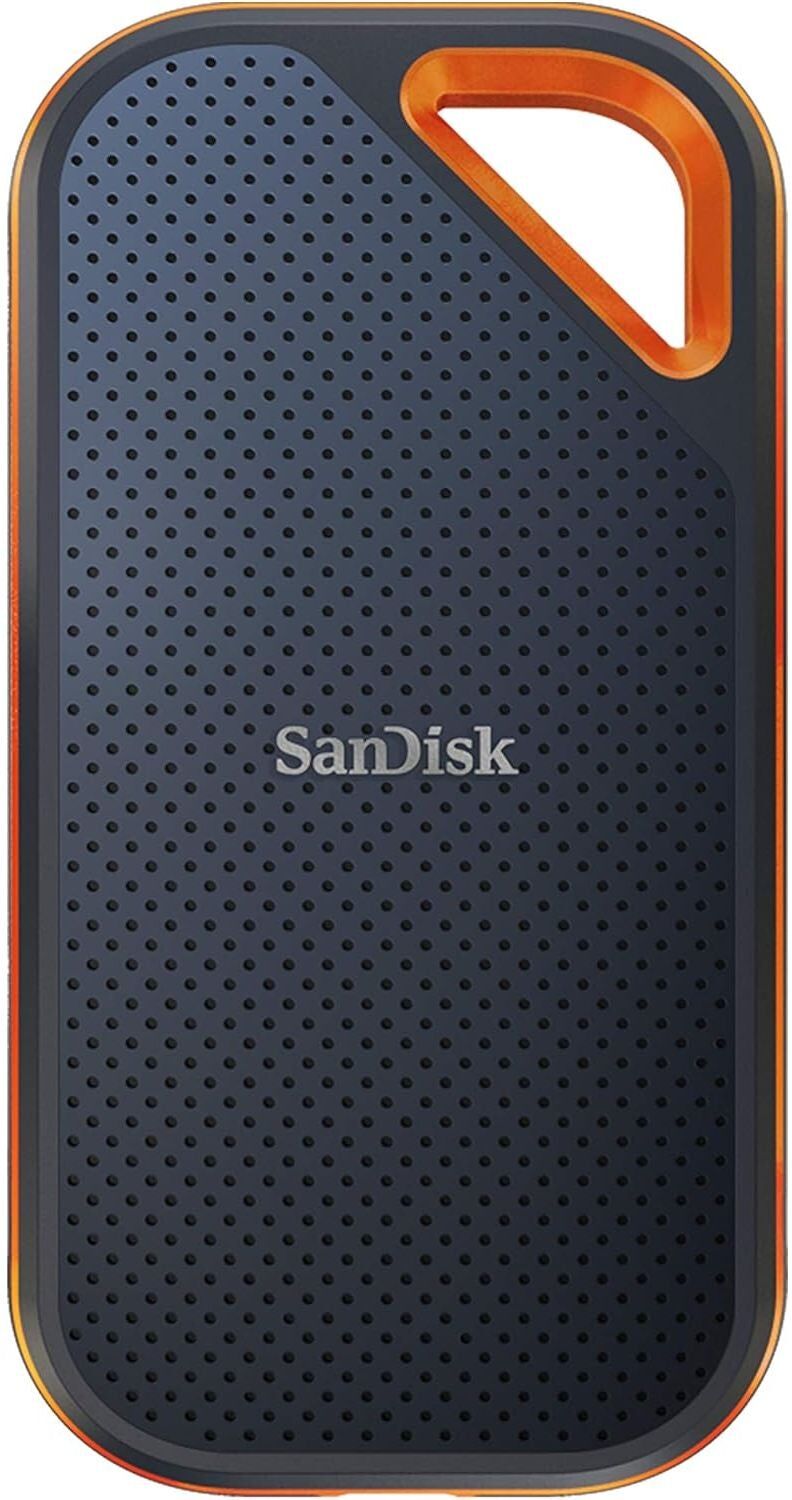 Gadcet Chadwell Heath SanDisk Extreme PRO 4TB Portable SSD – 2000MB/s Read, NVMe, USB-C, IP65, 256-bit AES Encryption, Black, New