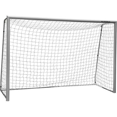 Fußballtor HUDORA "Expert 240", grau (hellgrau), Sport-Tore, Kinder, B/H/L: 85cm x 170cm x 240cm, 1 Stk. Kunstfaser Stahl, Kunstfaser, Stahl, BxLxH: 85x240x170 cm, B:85cm H:170cm L:240cm