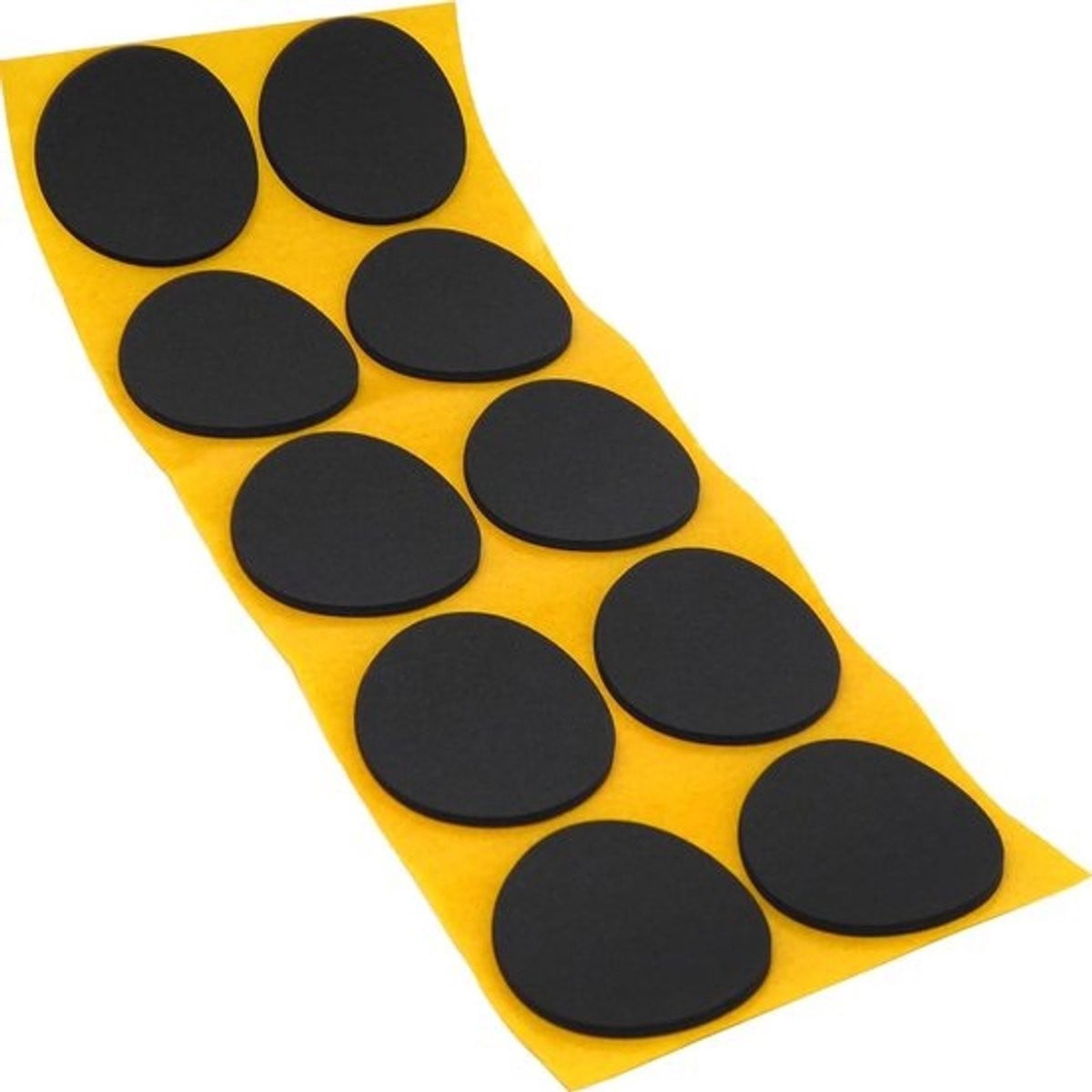 10x Zelfklevende Antislip Pads Zwart Rond 45mm Rubber voor Meubels en Vloerbescherming