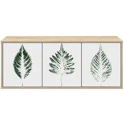 vidaXL, TV Möbel, Ramonita (Grünes Blättermuster) (33 x 102 x 40 cm)