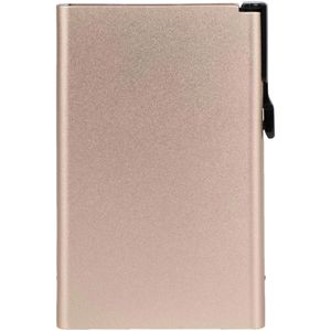 Clicksafe Kreditkartenetui Tresor Big, 953000, Aluminium, für 8 Karten, champagner, mit RFID Schutz