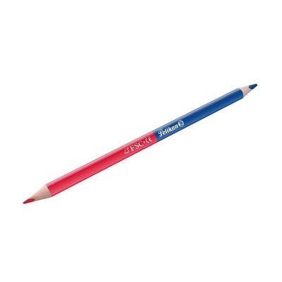 Pelikan Silbentrennstift, Buntstifte Rot+Blau, dünn, dreieckig, 1 Stück