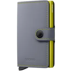 SECRID - MINIWALLET - MATTE - grey & lime