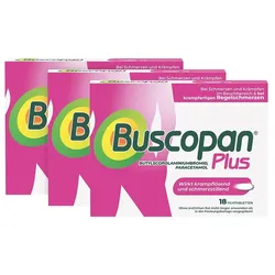 Buscopan Plus Dreierpack 3X18 St