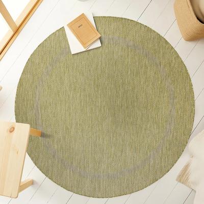 Outdoorteppich AYYILDIZ TEPPICHE "RELAX 4311, auch als Läufer und in Rund", grün, H:5mm Ø:160cm, Polypropylen, Teppiche, Outdoorteppich, Läufer, Pflegeleicht, Robust, In- und Outdoor, große Farbauswahl