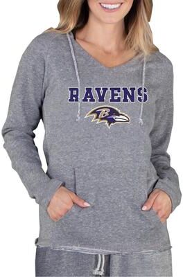 NFL Mainstream Women's Long-Sleeve Hooded Top (Size Small) Baltimore Ravens, Cotton,Polyester,Rayon