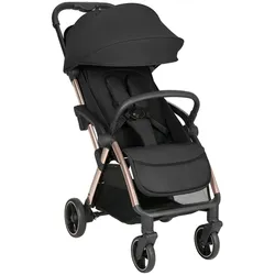 Kikkaboo Kinderwagen, Buggy Eden bis 22 kg Federung Regenschutz zusammenklappbar black