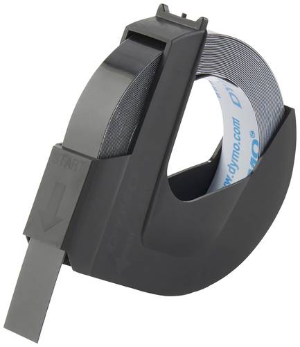 DYMO 3D Bandfarbe: Schwarz (transparent) Schriftfarbe: Weiß 9 mm 3 m 520109