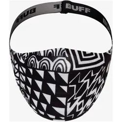 Buff, Jungen, Sturmhaube + Halsschlauch, Filter Mask Bawe Black, Schwarz, One Size