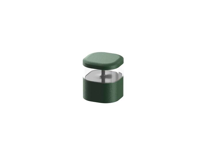 Flos Architectural FLOS Pointbreak Balisage 1, 2.700K waldgrün 8cm 1, grün, Aluminium, Design, LED Bodeneinbauleuchte