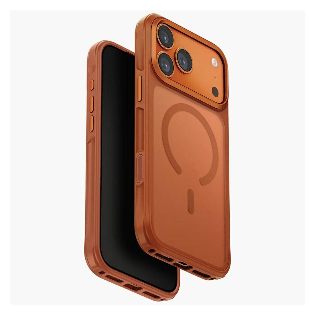 Etuui Case UNIQ Veren for iPhone 17 Pro Max Magclick Charging orange (Apple iPhone 17 Pro Max) (UNIQ-IP6.9P(2025)-VERSSETEMB)