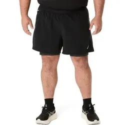 ASICS Herren Shorts ROAD 2N1 5IN SHORT, Größe S in Braun Braun