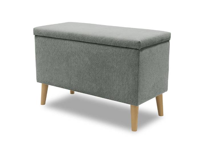 Domo Hocker »Kopenhagen« mit Staufach - 91x41x58cm - grau -