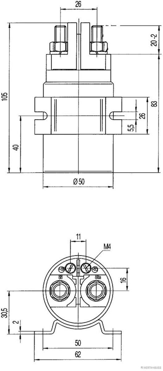 Herth+Buss Elparts Relè multifunzione HERTH+BUSS JAKOPARTS 75613313