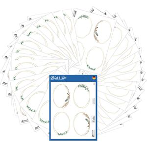 Zweckform Sticker Z-Design 51041, Kennzeichnungsset, Papier, 120 Aufkleber, 120 Stück