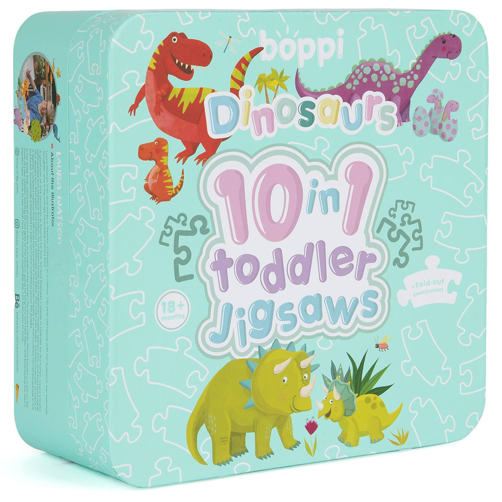 Boppi Puzzel Maluch 10-in-1 Dinosaurussen