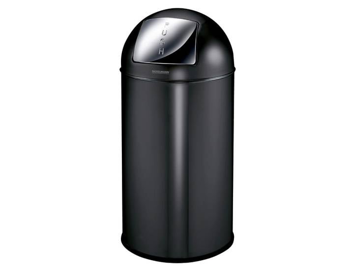 Fackelmann Abfalleimer Berlin, Schwarz, Kunststoff, 40 L, 38x73x38 cm, Küchen, Küchenausstattung, Mülleimer