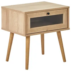 NACHTTISCH Heller Holzfarbton Albany