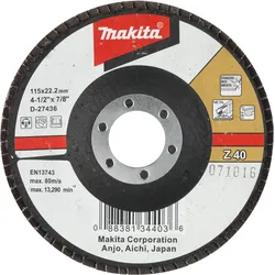 Makita Fächerschleifscheibe 115mm Z40 - D-27436