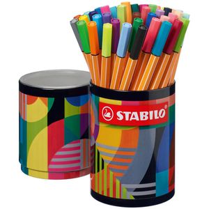 Stabilo Fineliner Point 88 ARTY, 8845-2-20, farbig sortiert, Strichbreite 0,4 mm, 45 Stück