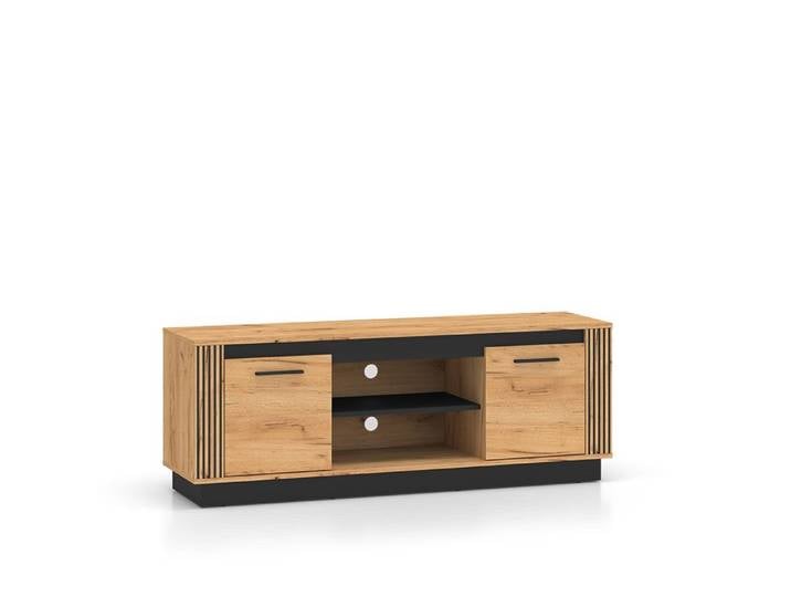 Meuble TV 2 portes Petits-meubles - Solal - 150 x 40 x 55cm - Bois