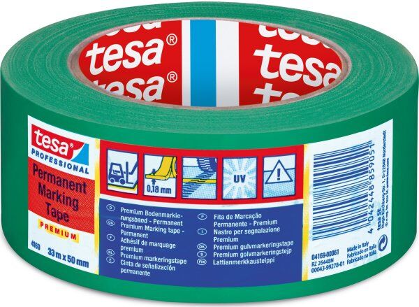 Tesa Gulvmarkeringstape, 50mm X 33m, Grøn