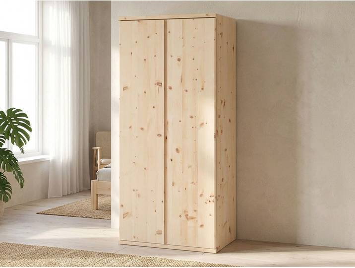 Zirbenschrank „Valentin“ 2-türig Massivholz Zirbe