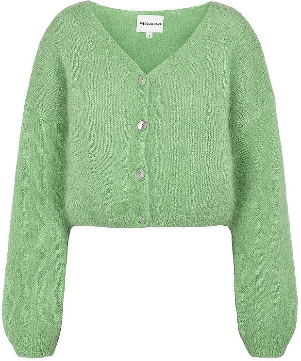 AMERICAN DREAMS Cardigan Cropped Fit CORNELIA grün   M M