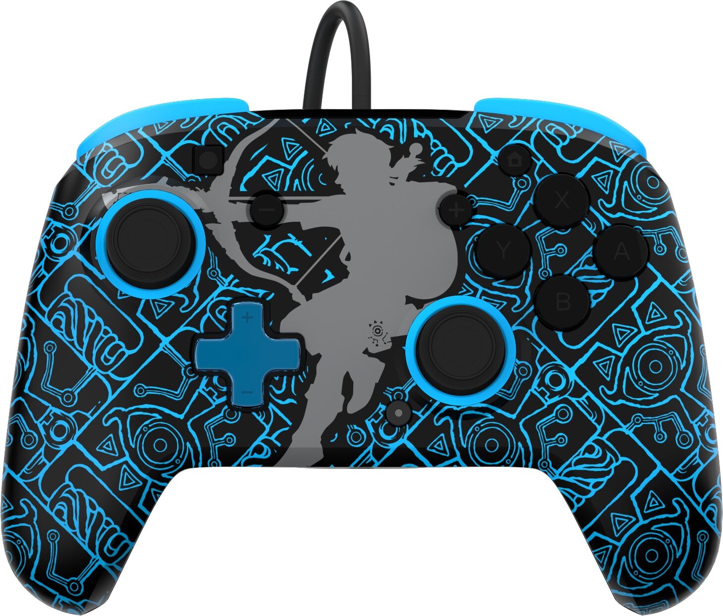 Gamepad "Rematch Wired", schwarz (schwarz, blau), PDP - PERFORMANCE DESIGNED PRODUCTS, Spielecontroller, Gamepad