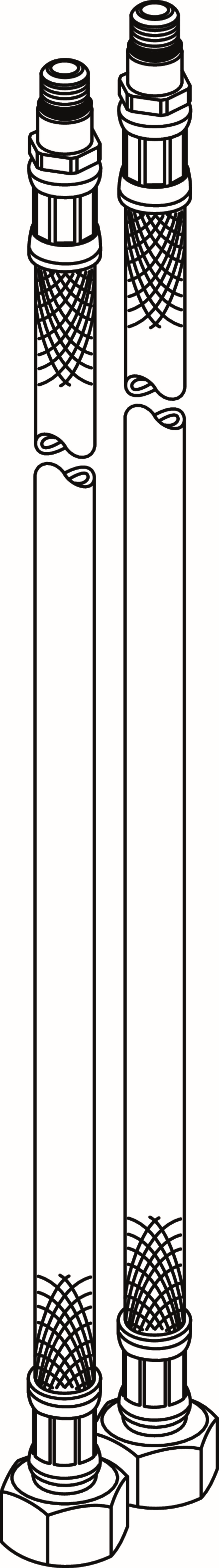 Ideal Standard . Jeu de tuyaux 465 A860162NU