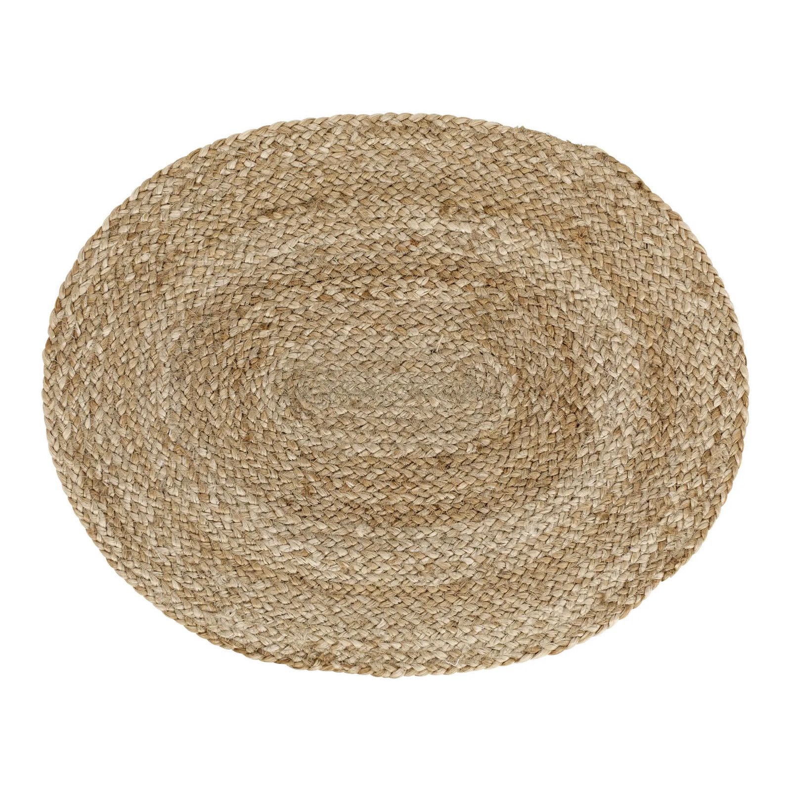Dixie Braided placemat ovaal Natuur