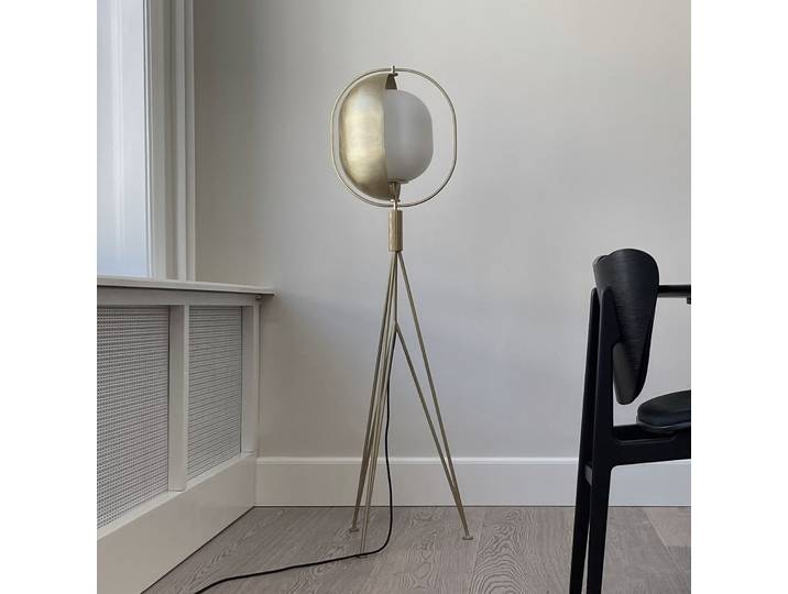 Lampadaire Pearl, laiton, hauteur 140 cm, aluminium - 101 Copenhagen - Salon / séjour - Design - À ampoule unique