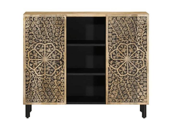 (10278)Moderne Cabinet latérale pour salon/bureau 90x33x75 cm bois massif de manguier poid:27.93 kg