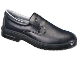 Sicherheitsschuhe S2 - Slipper mit Stahlkappe, schwarz, Schuhgröße 42