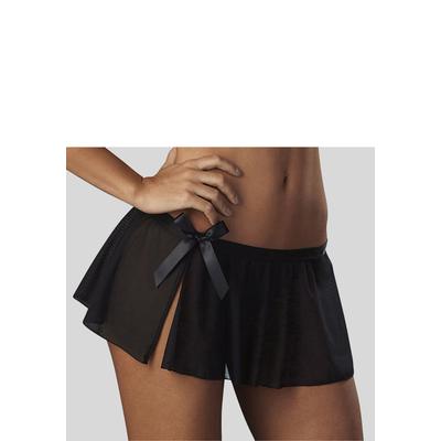 Stringrock "Ouvert, transparente Unterwäsche, String", Damen, Gr. 44/46, schwarz, Netz, Obermaterial: 90% Polyamid, 10% Elasthan, PETITE FLEUR GOLD BY LASCANA, weit, Unterhosen, sexy Unterwäsche, sexy Dessous, Reizwäsche Damen