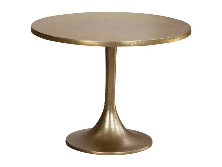 Mid.you Couchtisch, Gold, Metall, rund, Bodenplatte, 60x46.5x60 cm, Wohnzimmer, Wohnzimmertische, Couchtische