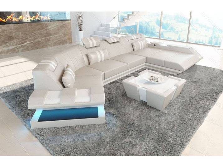 Leder Couch Apollonia C-Form