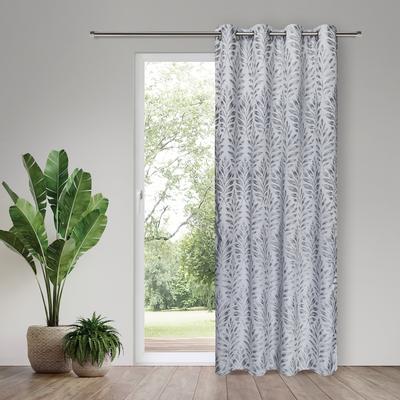 Vorhang GERSTER "Darius" Gr. 1, grau, B:140cm H:245cm, Polyester, Gardinen, SB-Ösenschal "Darius"