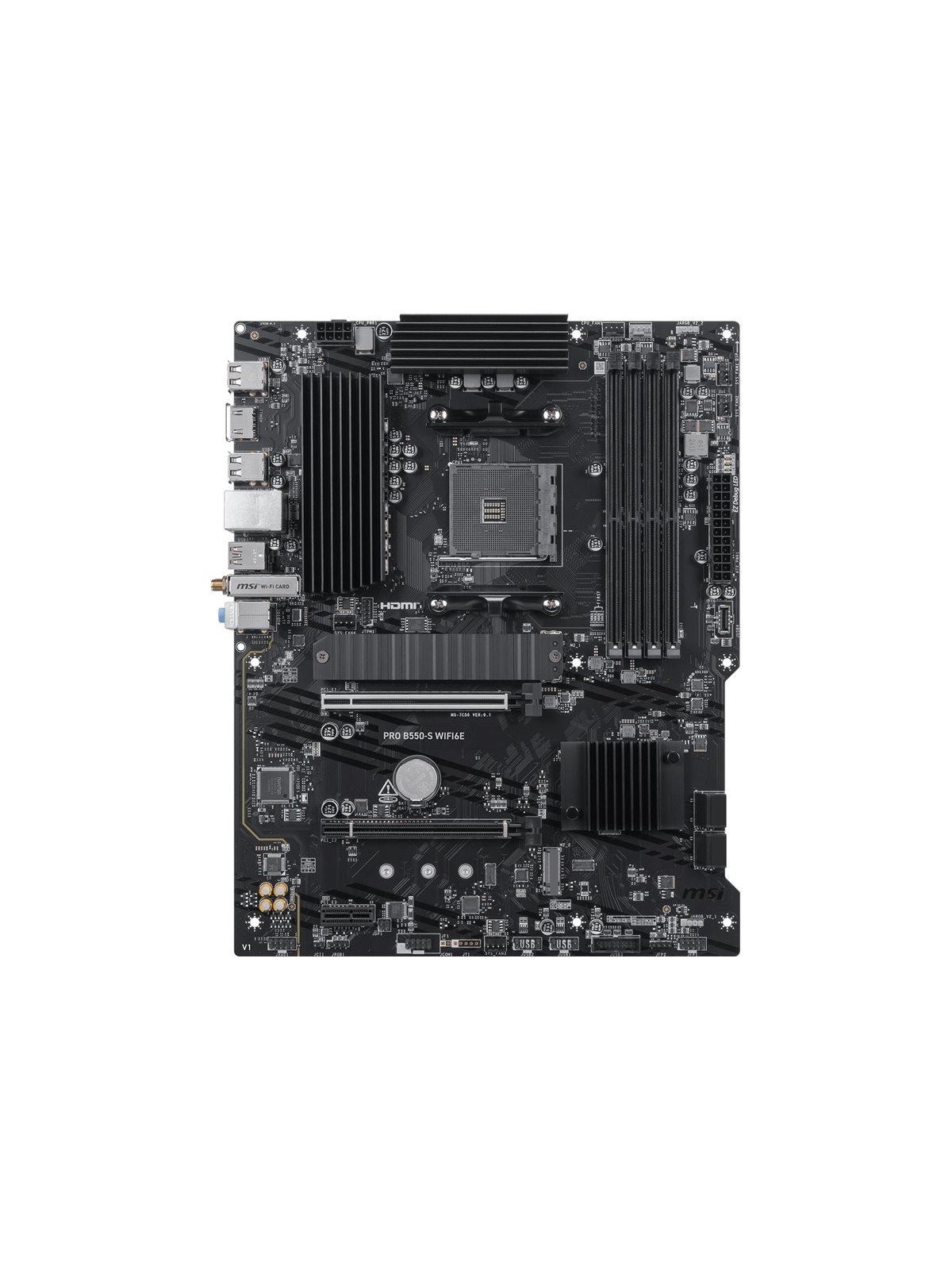 MSI PRO B550-S WIFI6E - motherboard - ATX - Socket AM4 - AMD B550 Mainboard - AMD B550 - AMD AM4 - DDR4 RAM - ATX