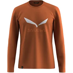 Salewa, Herren, Funktionsshirt, Solidlogo Dry L/S Tee (L), Braun, L