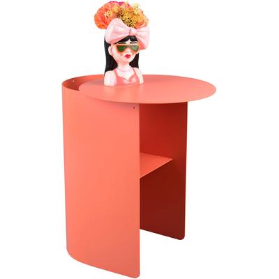 Beistelltisch MIRRORS AND MORE "FENO", orange (apricot), B:45cm H:51cm, Tische, Beistelltisch