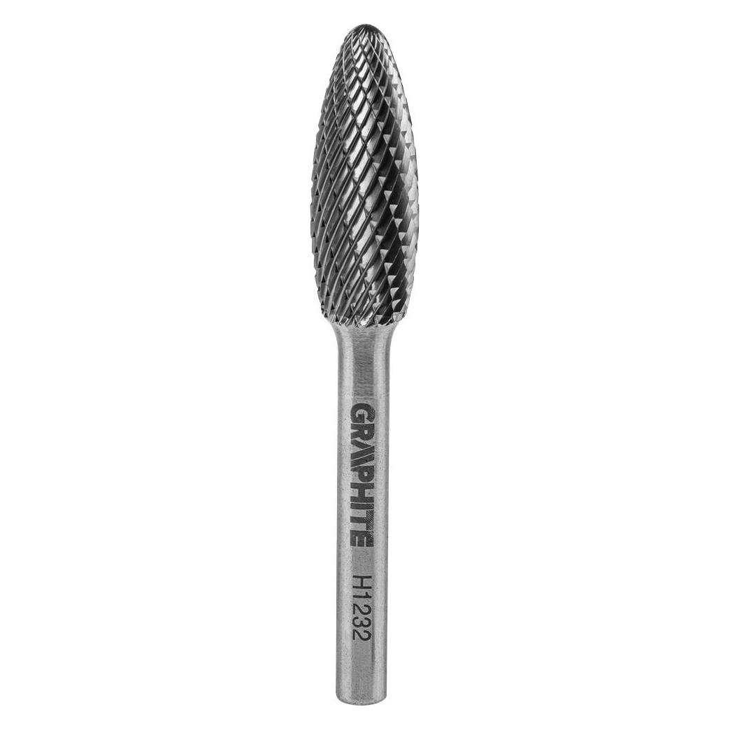 Graphite Graphit-Metallschneider (HM-Metallschneider, Typ H (Flamme), 12 x 32 mm, Schaft 6 x 45 mm) (TOP-55H376)