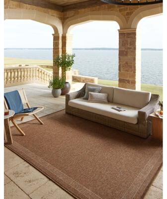 Alexander Home Hampton Natural Indoor/Outdoor Area Rug