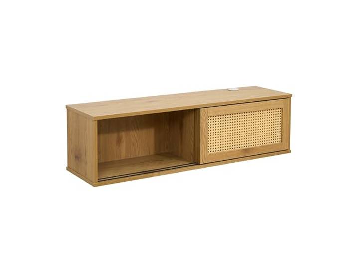 Oviala TV-Schrank zum Aufhängen, 108 cm, Boho, helles Holz