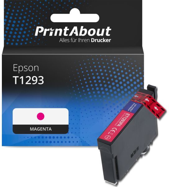 PrintAbout Druckerpatrone kompatibel mit Epson T1293 - Magenta